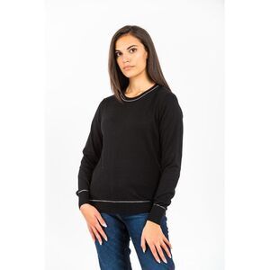 Gas Black Cotton Women's Sweatshirt